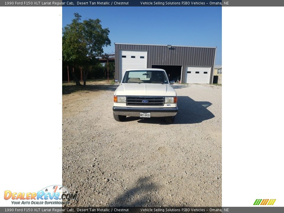 1990 Ford F150 XLT Lariat Regular Cab Desert Tan Metallic / Chestnut Photo #14