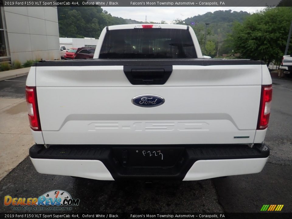 2019 Ford F150 XLT Sport SuperCab 4x4 Oxford White / Black Photo #3