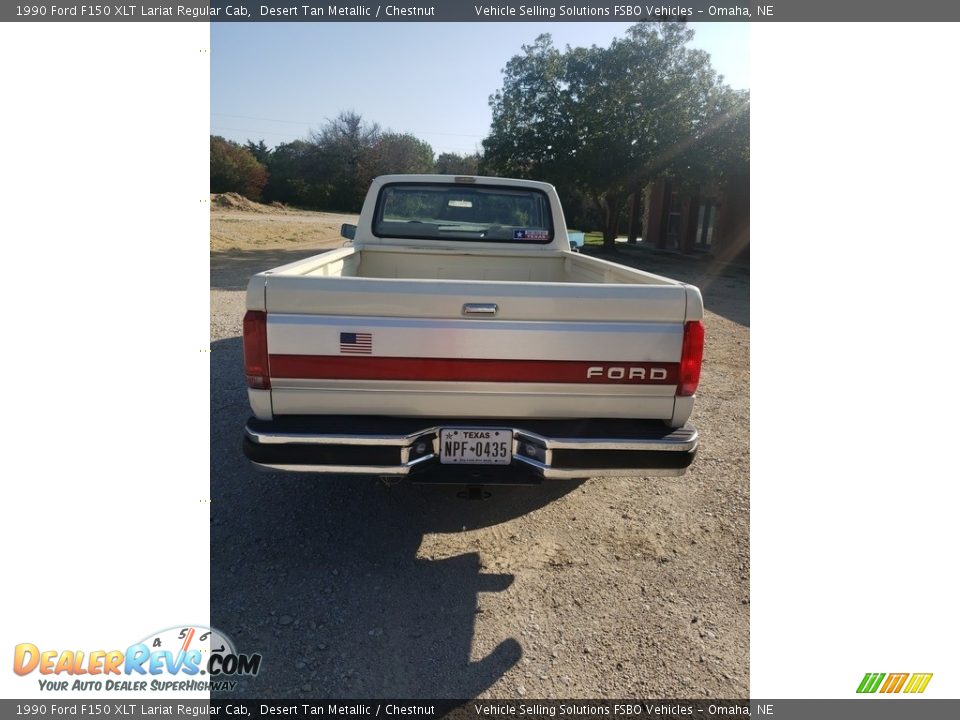 1990 Ford F150 XLT Lariat Regular Cab Desert Tan Metallic / Chestnut Photo #18