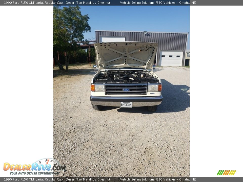 1990 Ford F150 XLT Lariat Regular Cab Desert Tan Metallic / Chestnut Photo #21