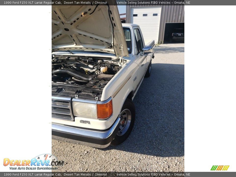 1990 Ford F150 XLT Lariat Regular Cab Desert Tan Metallic / Chestnut Photo #23