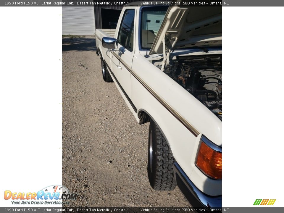 1990 Ford F150 XLT Lariat Regular Cab Desert Tan Metallic / Chestnut Photo #24