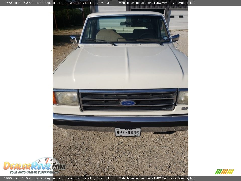 1990 Ford F150 XLT Lariat Regular Cab Desert Tan Metallic / Chestnut Photo #25