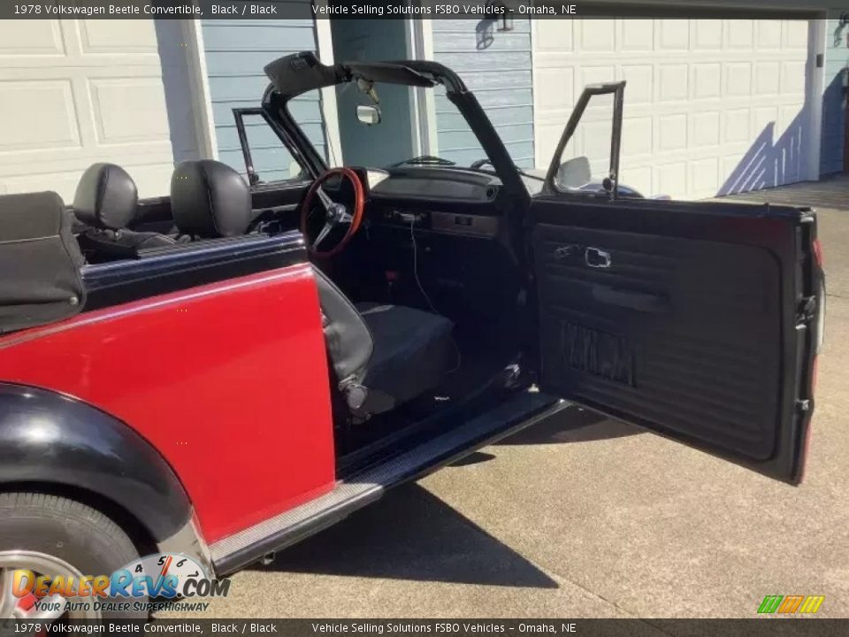 1978 Volkswagen Beetle Convertible Black / Black Photo #2