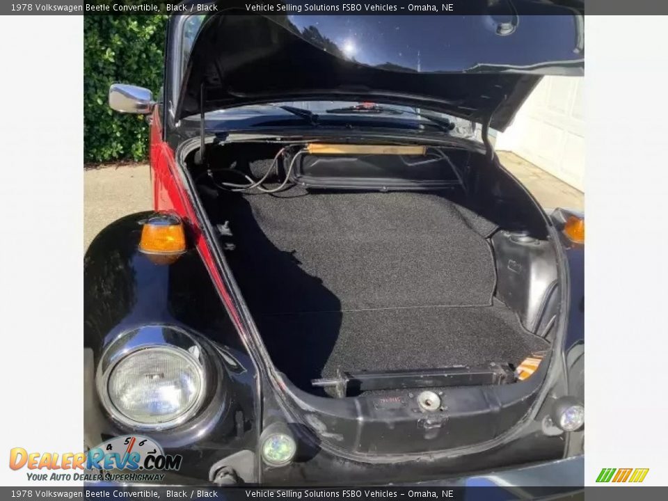 1978 Volkswagen Beetle Convertible Black / Black Photo #6