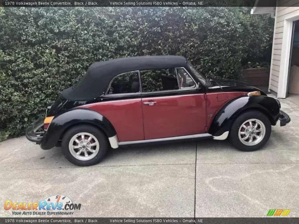 1978 Volkswagen Beetle Convertible Black / Black Photo #7