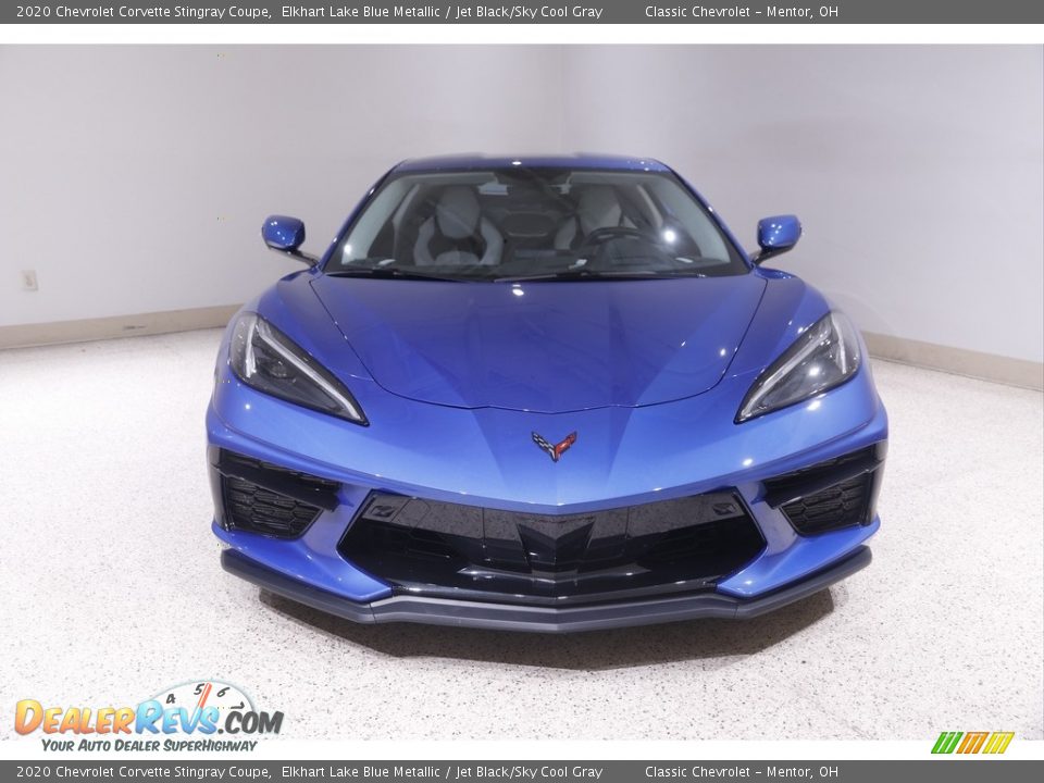 2020 Chevrolet Corvette Stingray Coupe Elkhart Lake Blue Metallic / Jet Black/Sky Cool Gray Photo #2