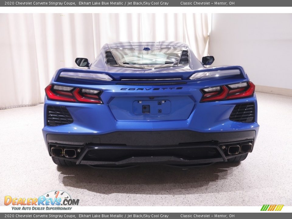 2020 Chevrolet Corvette Stingray Coupe Elkhart Lake Blue Metallic / Jet Black/Sky Cool Gray Photo #24