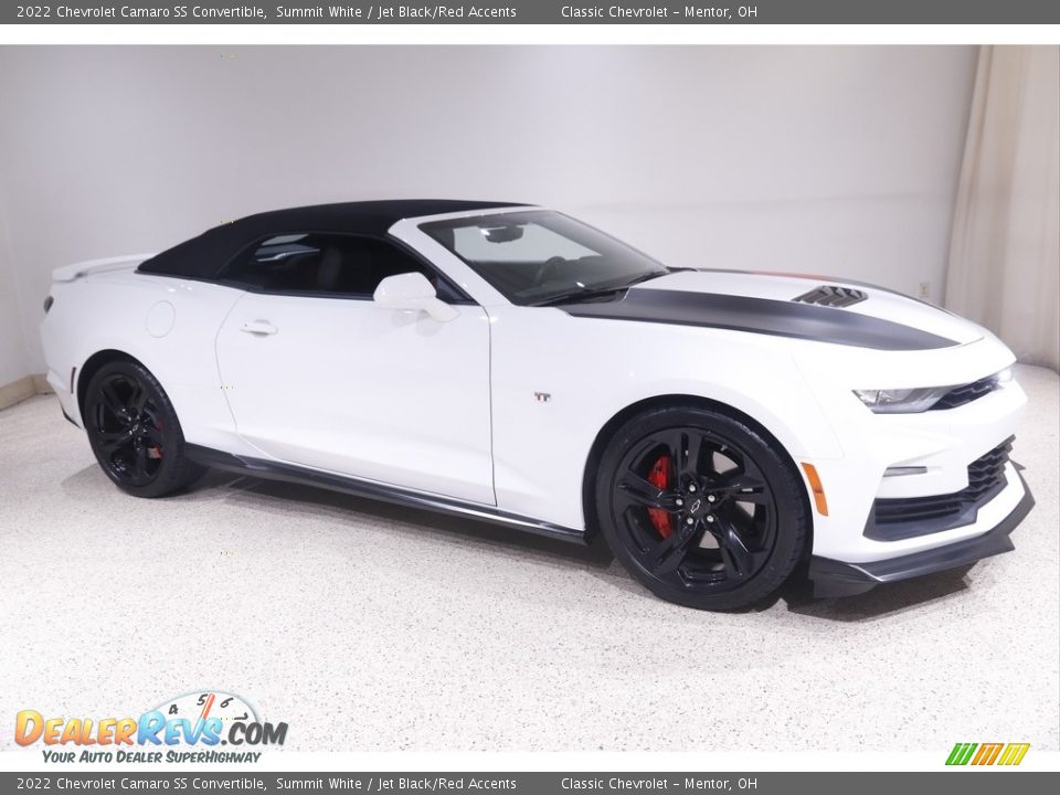 2022 Chevrolet Camaro SS Convertible Summit White / Jet Black/Red Accents Photo #2