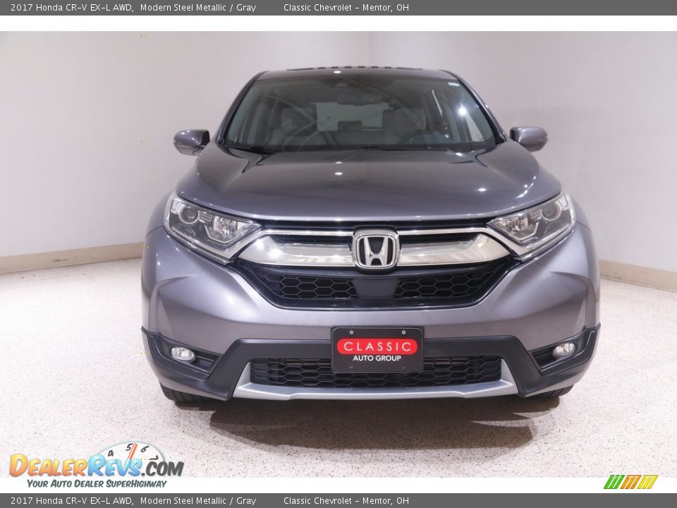 2017 Honda CR-V EX-L AWD Modern Steel Metallic / Gray Photo #2