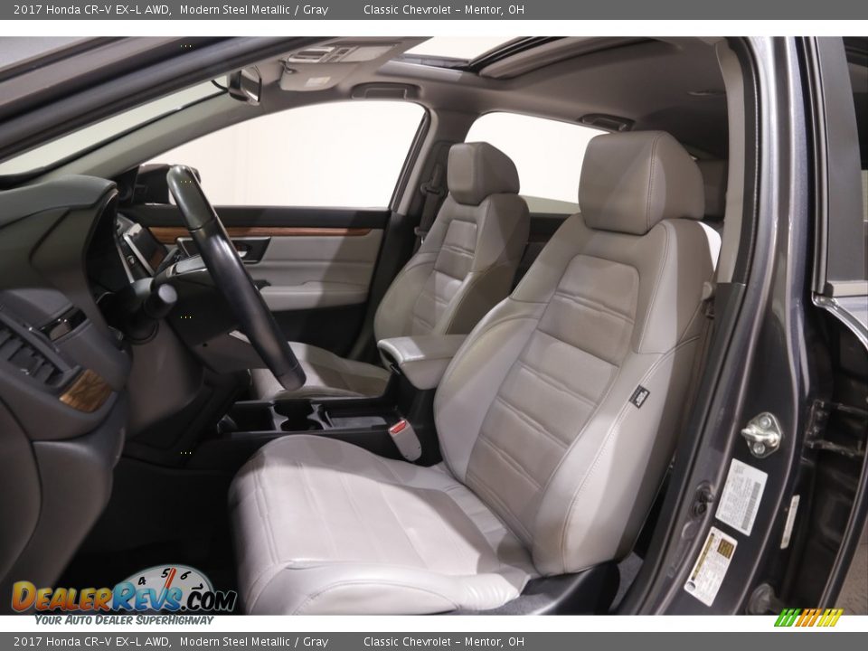 2017 Honda CR-V EX-L AWD Modern Steel Metallic / Gray Photo #5