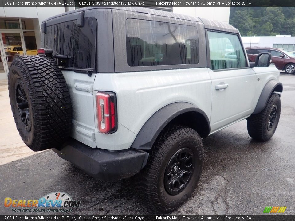 2021 Ford Bronco Wildtrak 4x4 2-Door Cactus Gray / Sandstone/Black Onyx Photo #2