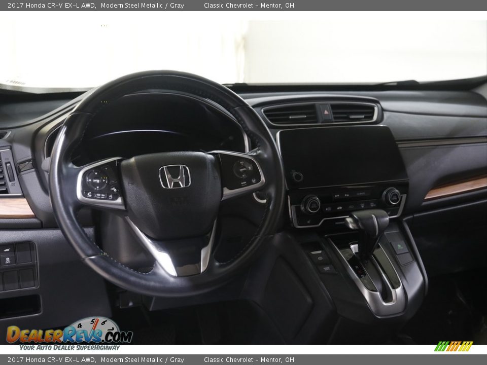 2017 Honda CR-V EX-L AWD Modern Steel Metallic / Gray Photo #6
