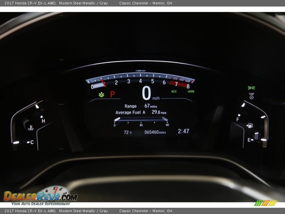 2017 Honda CR-V EX-L AWD Modern Steel Metallic / Gray Photo #8