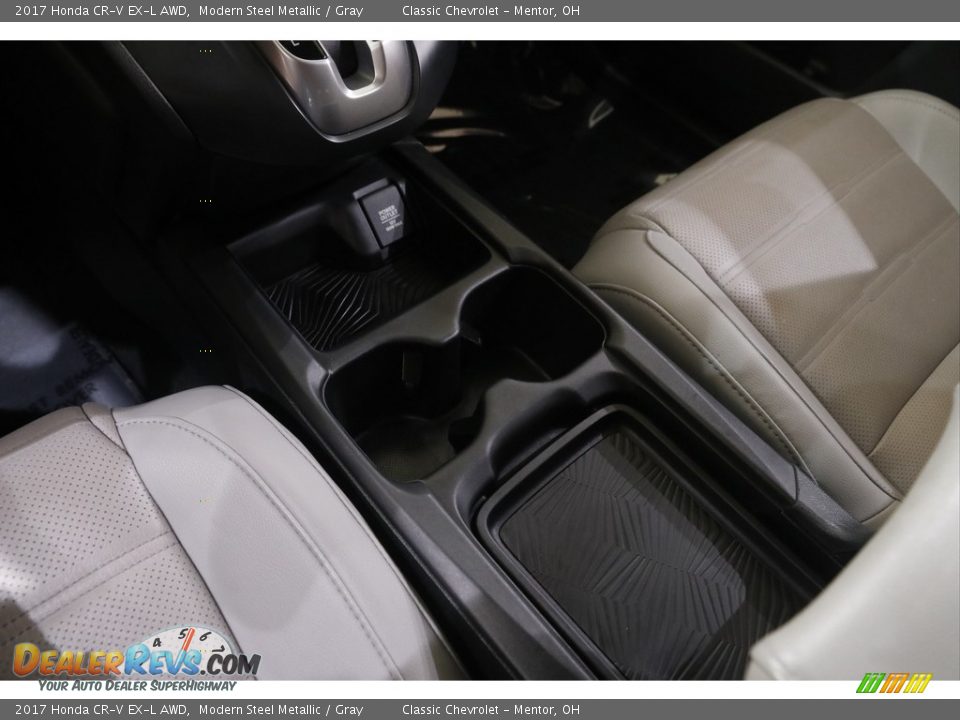 2017 Honda CR-V EX-L AWD Modern Steel Metallic / Gray Photo #14