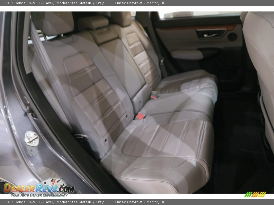 2017 Honda CR-V EX-L AWD Modern Steel Metallic / Gray Photo #17