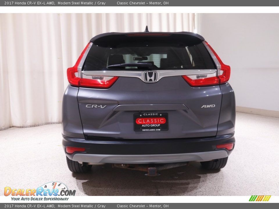 2017 Honda CR-V EX-L AWD Modern Steel Metallic / Gray Photo #19