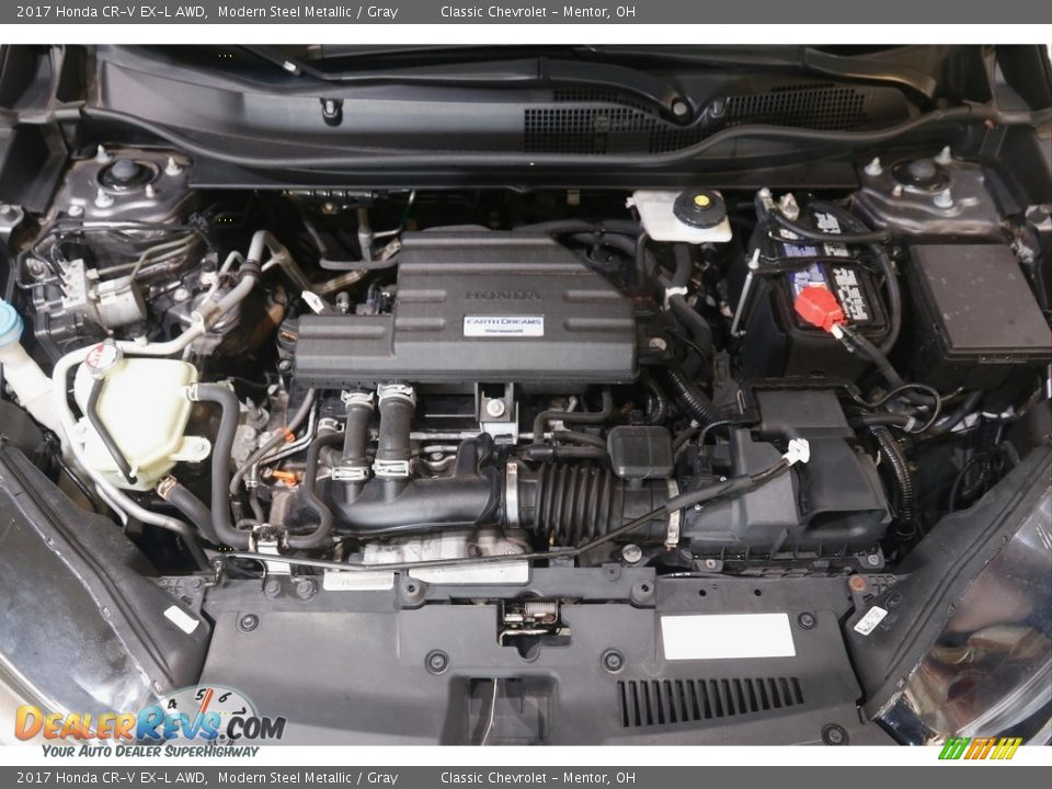 2017 Honda CR-V EX-L AWD Modern Steel Metallic / Gray Photo #20