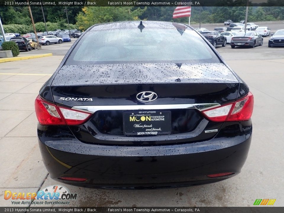 2013 Hyundai Sonata Limited Midnight Black / Black Photo #3