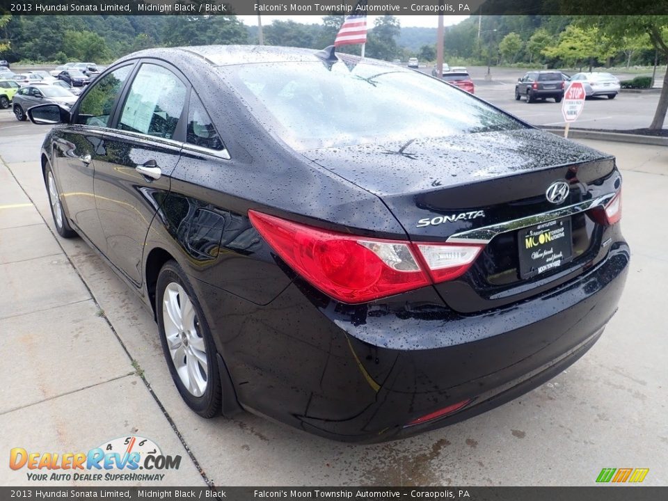 2013 Hyundai Sonata Limited Midnight Black / Black Photo #4