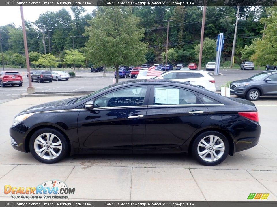 2013 Hyundai Sonata Limited Midnight Black / Black Photo #5