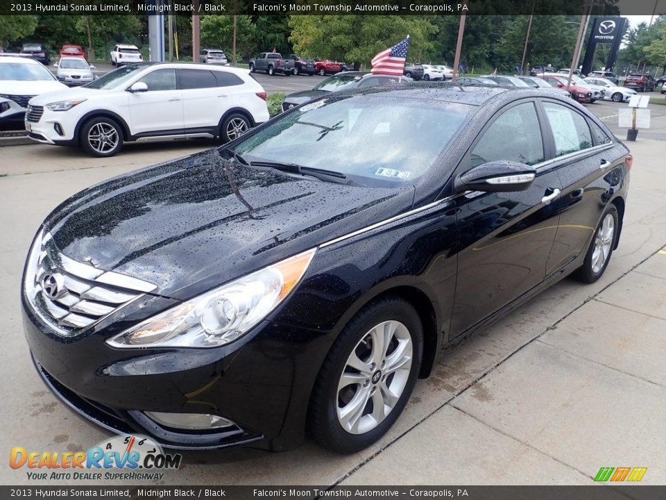 2013 Hyundai Sonata Limited Midnight Black / Black Photo #6