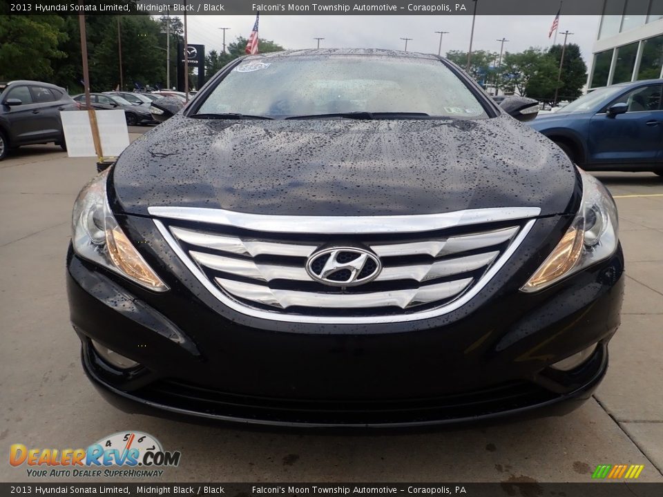 2013 Hyundai Sonata Limited Midnight Black / Black Photo #7