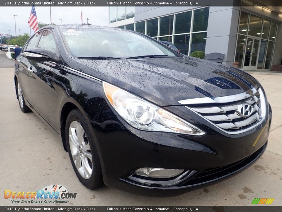 2013 Hyundai Sonata Limited Midnight Black / Black Photo #8