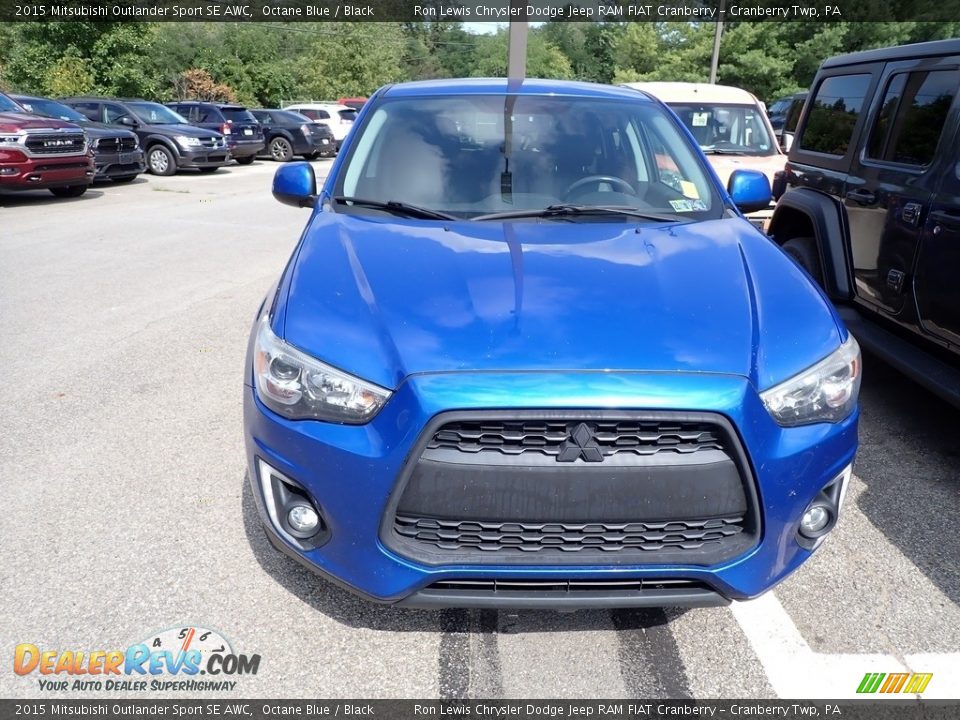 2015 Mitsubishi Outlander Sport SE AWC Octane Blue / Black Photo #2