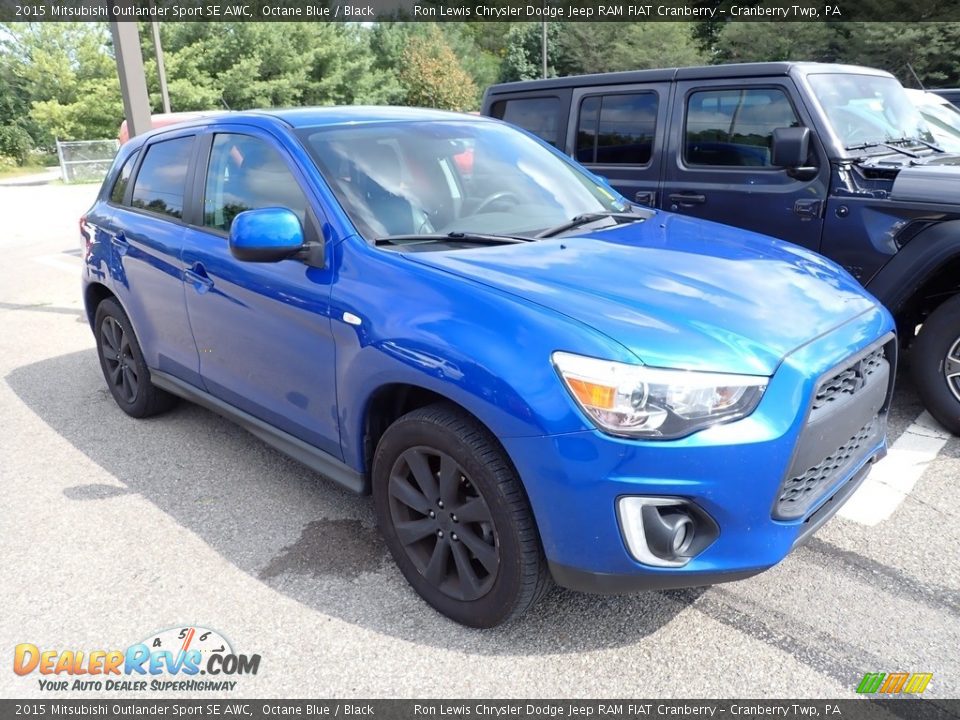 2015 Mitsubishi Outlander Sport SE AWC Octane Blue / Black Photo #3