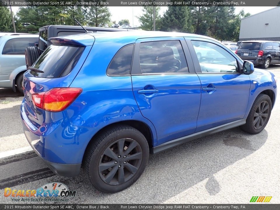 2015 Mitsubishi Outlander Sport SE AWC Octane Blue / Black Photo #4