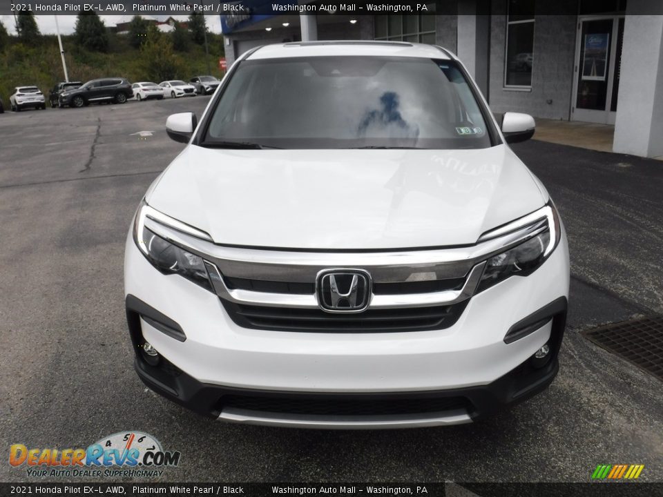 2021 Honda Pilot EX-L AWD Platinum White Pearl / Black Photo #5