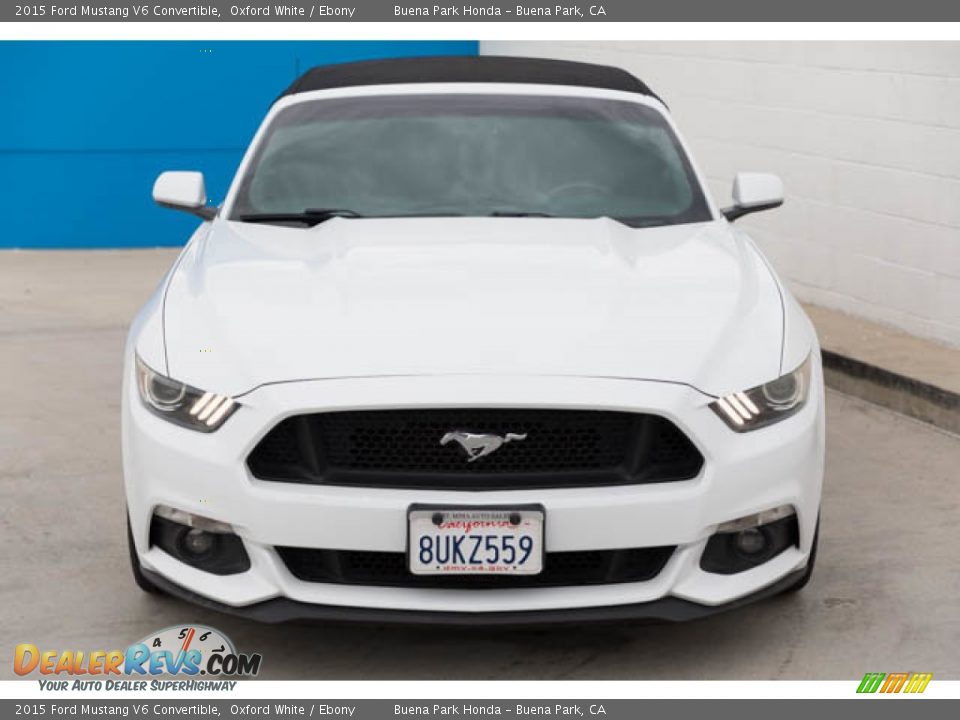 2015 Ford Mustang V6 Convertible Oxford White / Ebony Photo #7