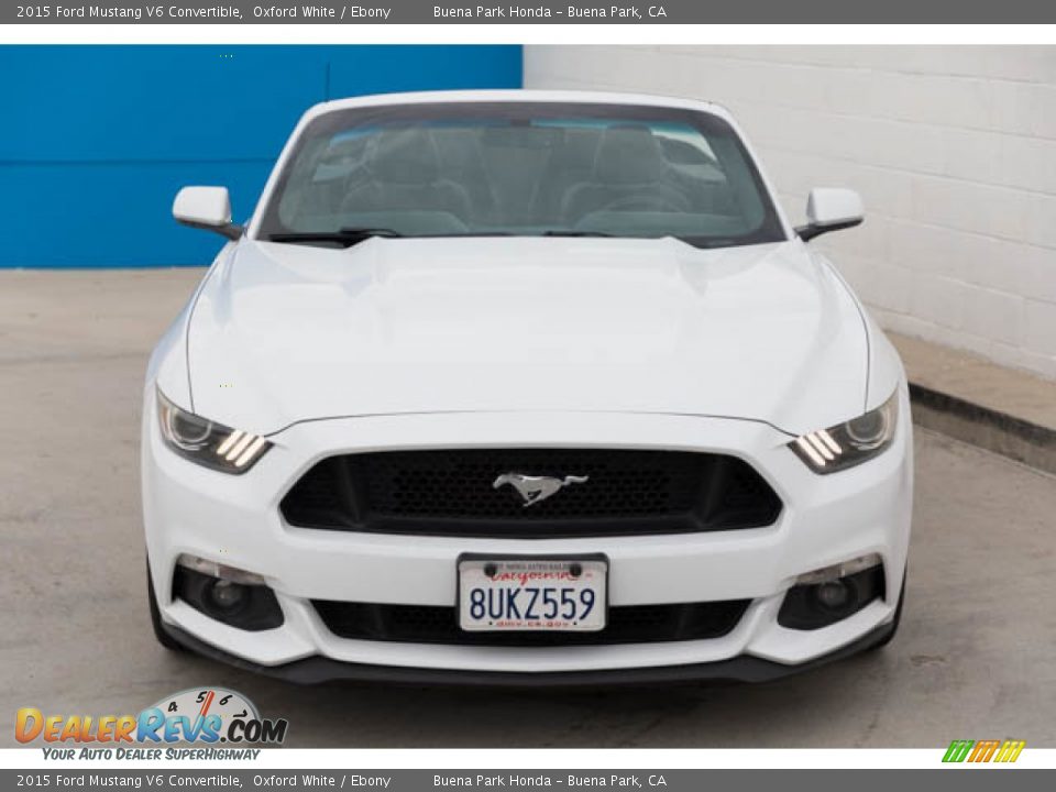 2015 Ford Mustang V6 Convertible Oxford White / Ebony Photo #8