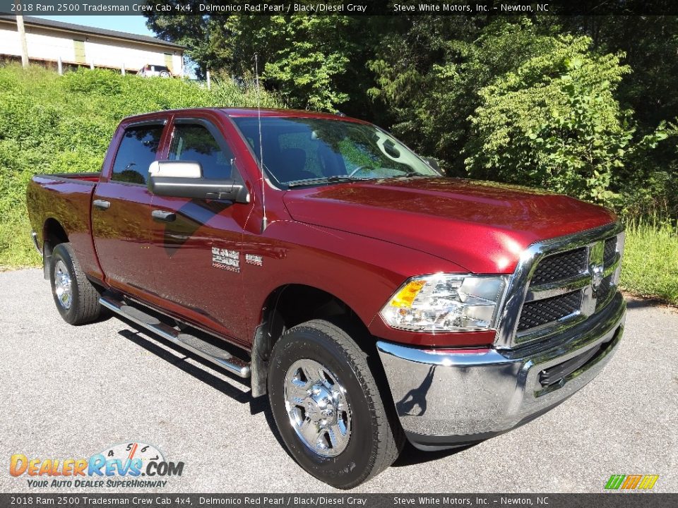 2018 Ram 2500 Tradesman Crew Cab 4x4 Delmonico Red Pearl / Black/Diesel Gray Photo #5