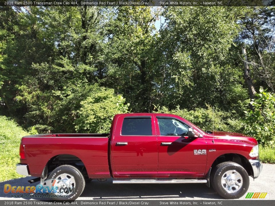 2018 Ram 2500 Tradesman Crew Cab 4x4 Delmonico Red Pearl / Black/Diesel Gray Photo #6