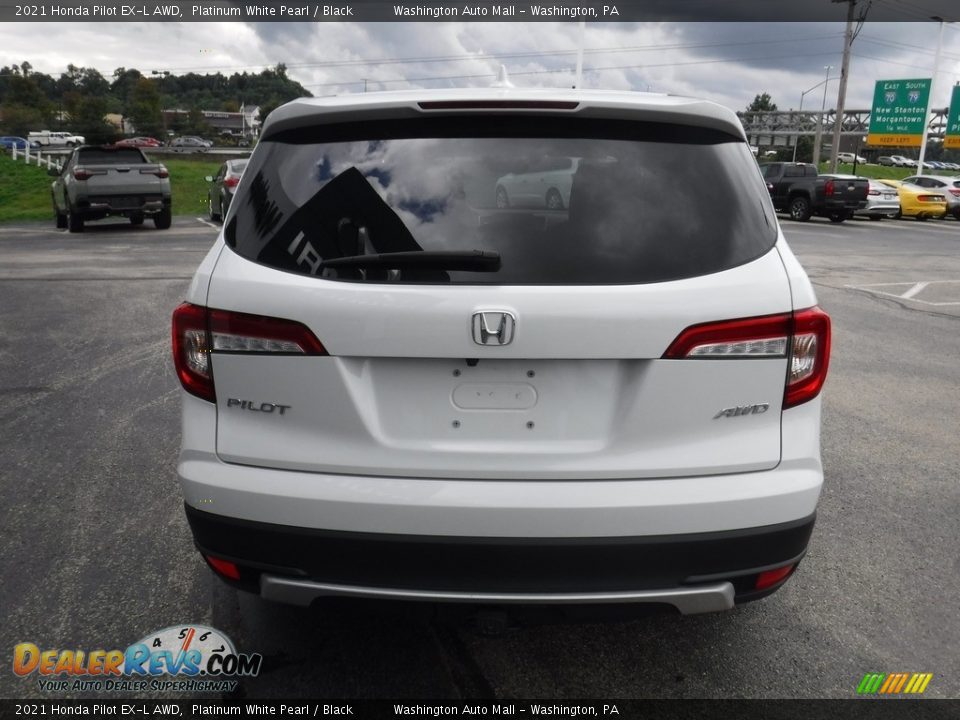 2021 Honda Pilot EX-L AWD Platinum White Pearl / Black Photo #9