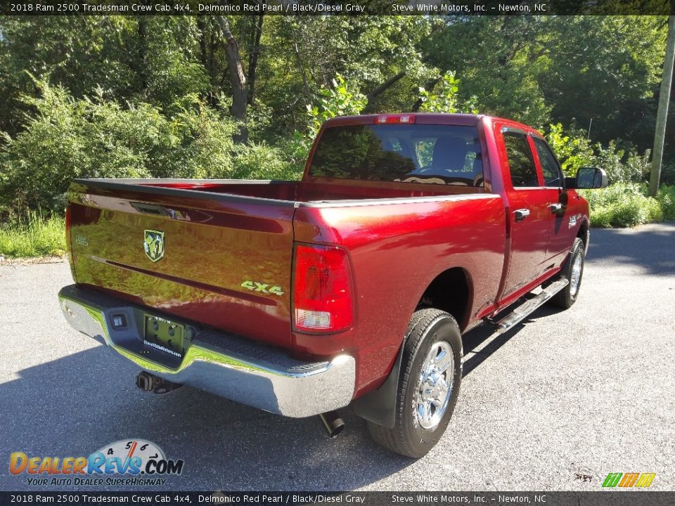 2018 Ram 2500 Tradesman Crew Cab 4x4 Delmonico Red Pearl / Black/Diesel Gray Photo #7