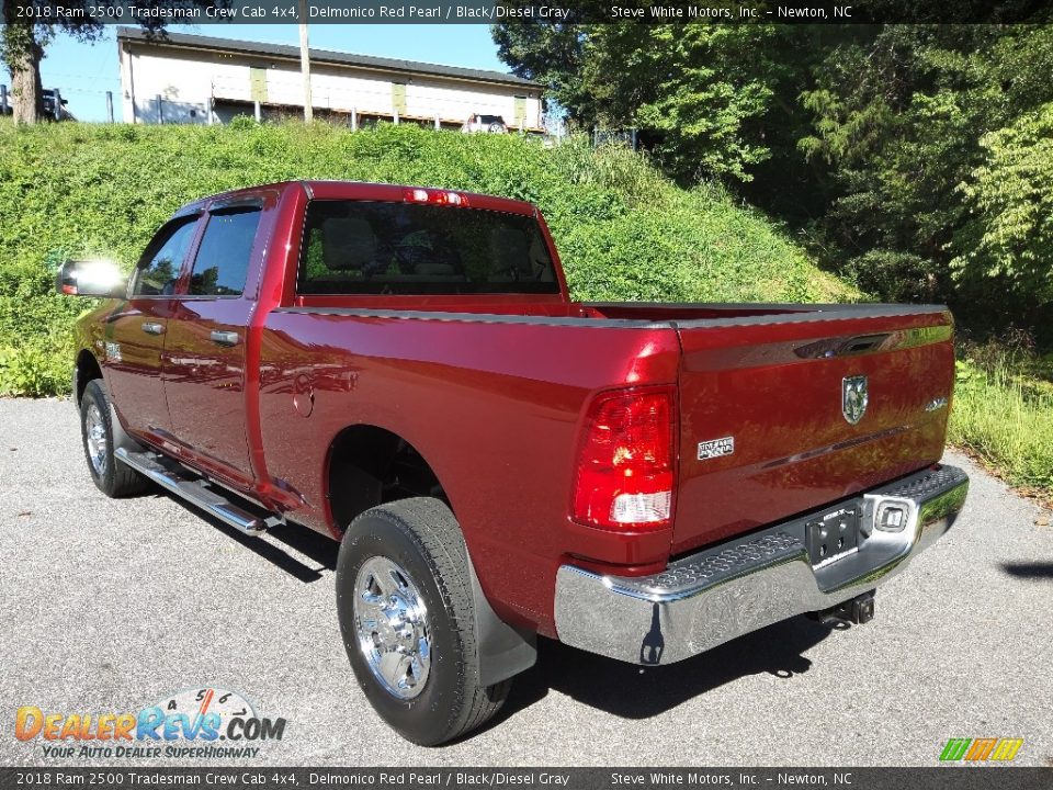 2018 Ram 2500 Tradesman Crew Cab 4x4 Delmonico Red Pearl / Black/Diesel Gray Photo #10