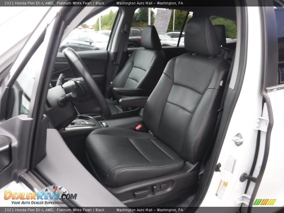 2021 Honda Pilot EX-L AWD Platinum White Pearl / Black Photo #15