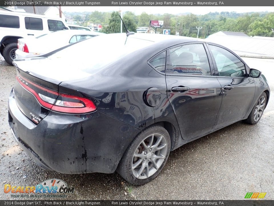 2014 Dodge Dart SXT Pitch Black / Black/Light Tungsten Photo #3