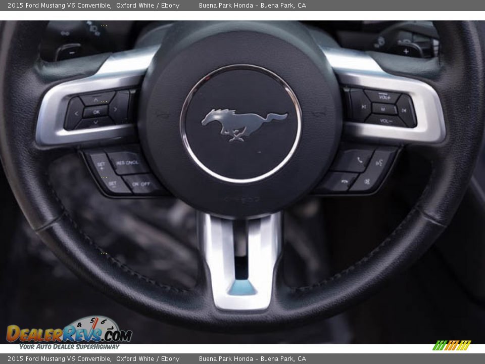 2015 Ford Mustang V6 Convertible Oxford White / Ebony Photo #19