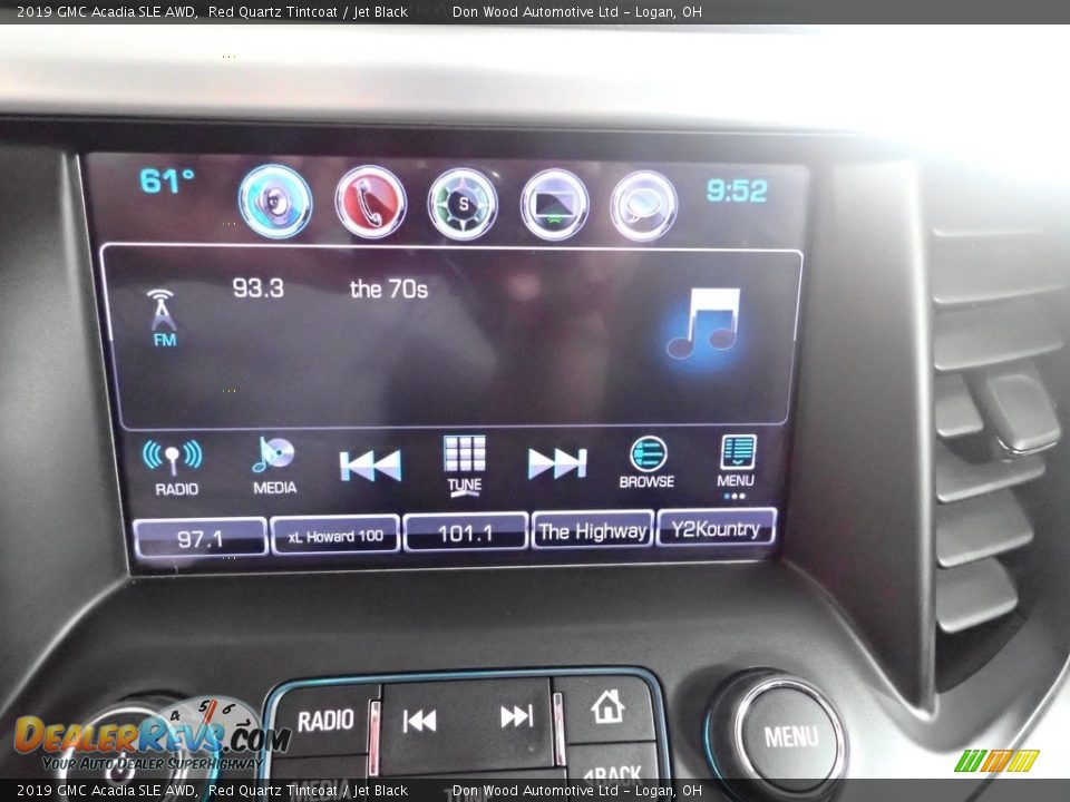 2019 GMC Acadia SLE AWD Red Quartz Tintcoat / Jet Black Photo #2