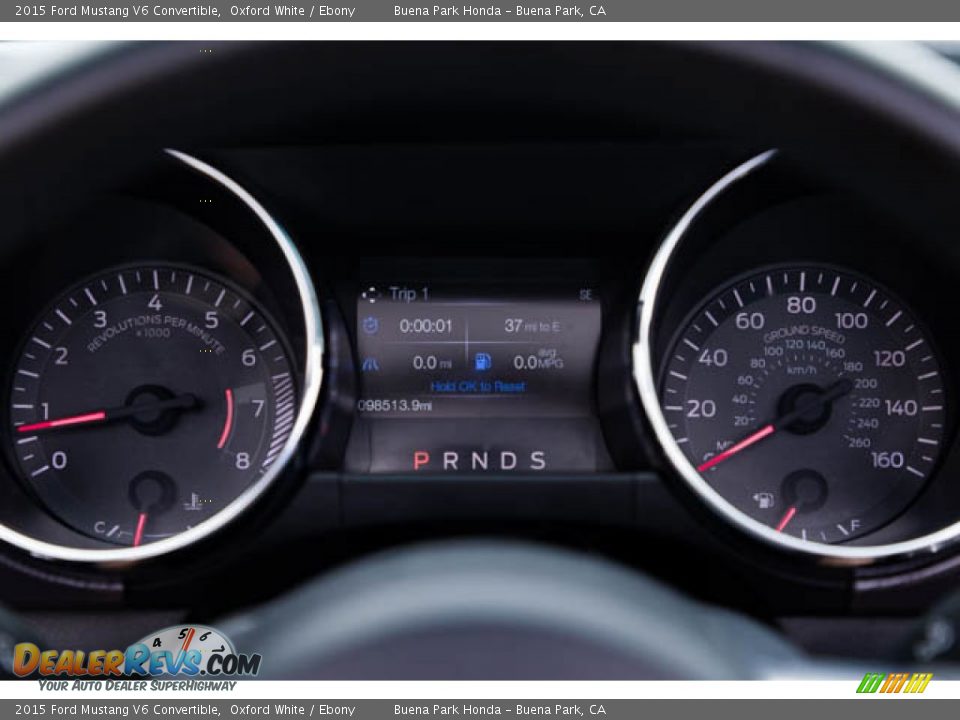 2015 Ford Mustang V6 Convertible Oxford White / Ebony Photo #30