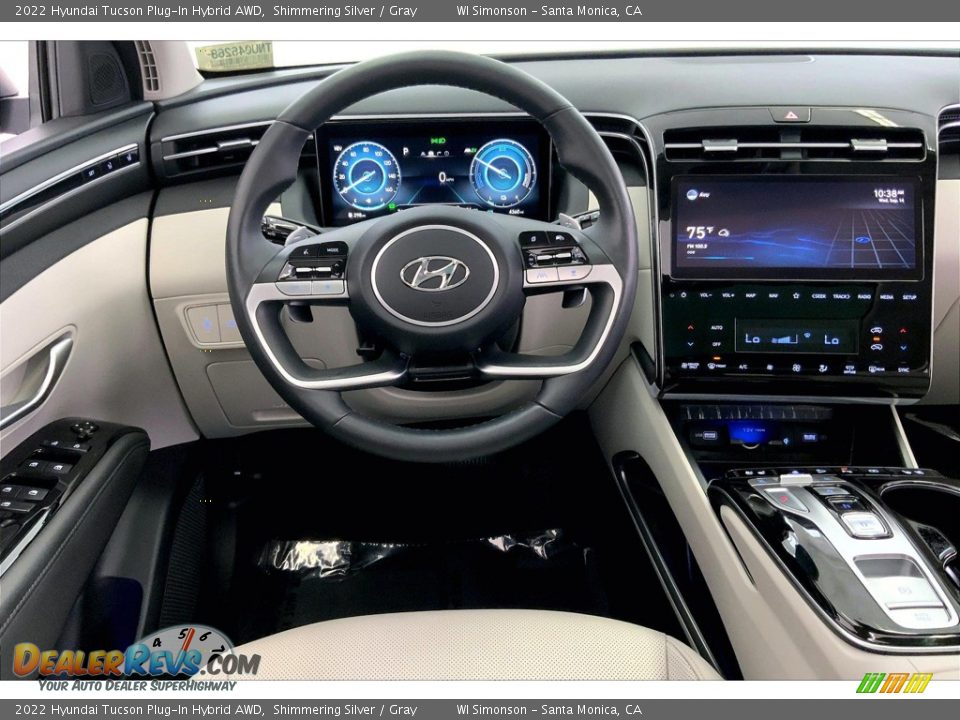 Dashboard of 2022 Hyundai Tucson Plug-In Hybrid AWD Photo #4