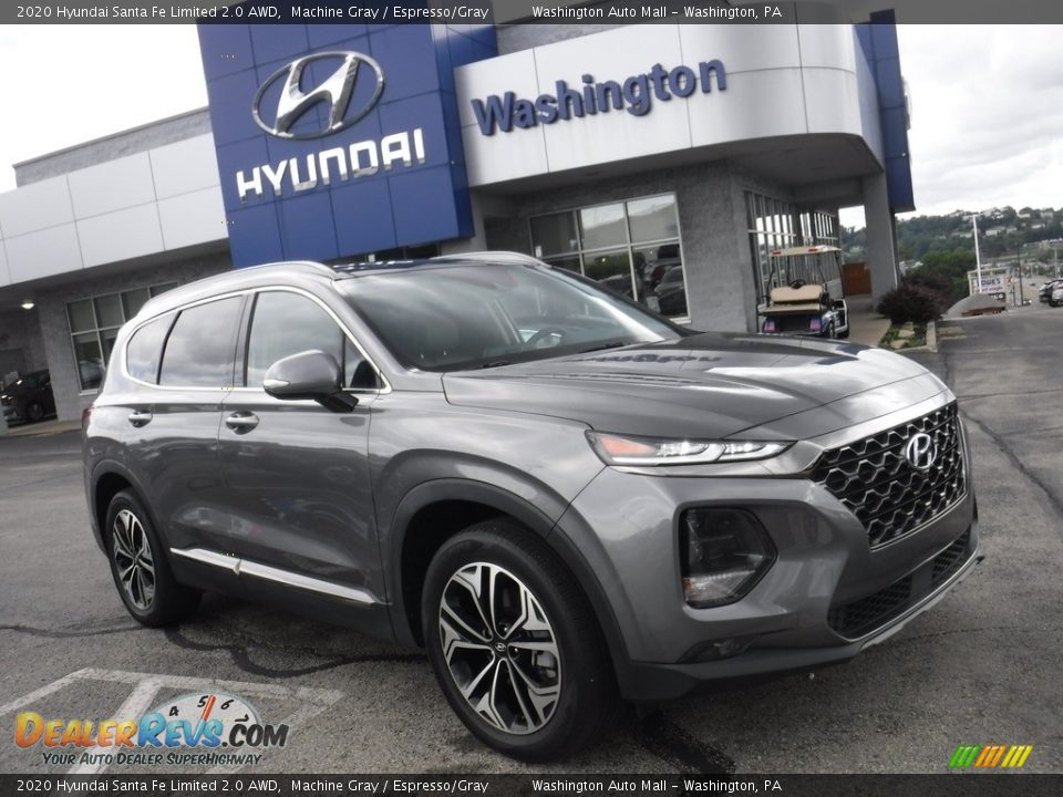 2020 Hyundai Santa Fe Limited 2.0 AWD Machine Gray / Espresso/Gray Photo #1