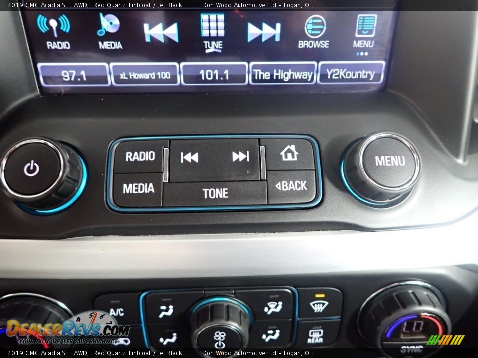 2019 GMC Acadia SLE AWD Red Quartz Tintcoat / Jet Black Photo #19