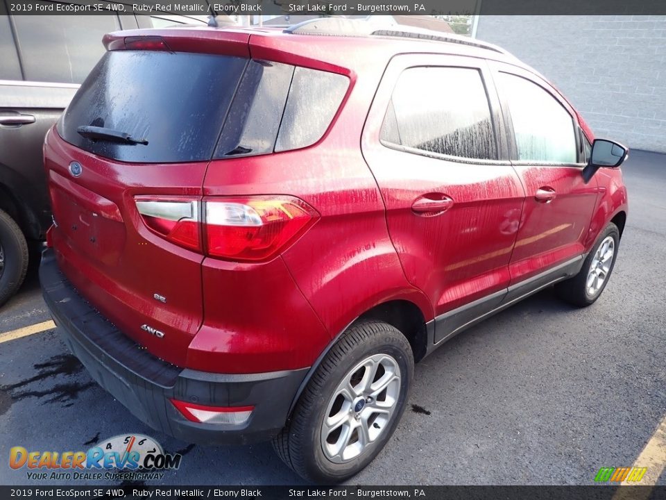 2019 Ford EcoSport SE 4WD Ruby Red Metallic / Ebony Black Photo #3