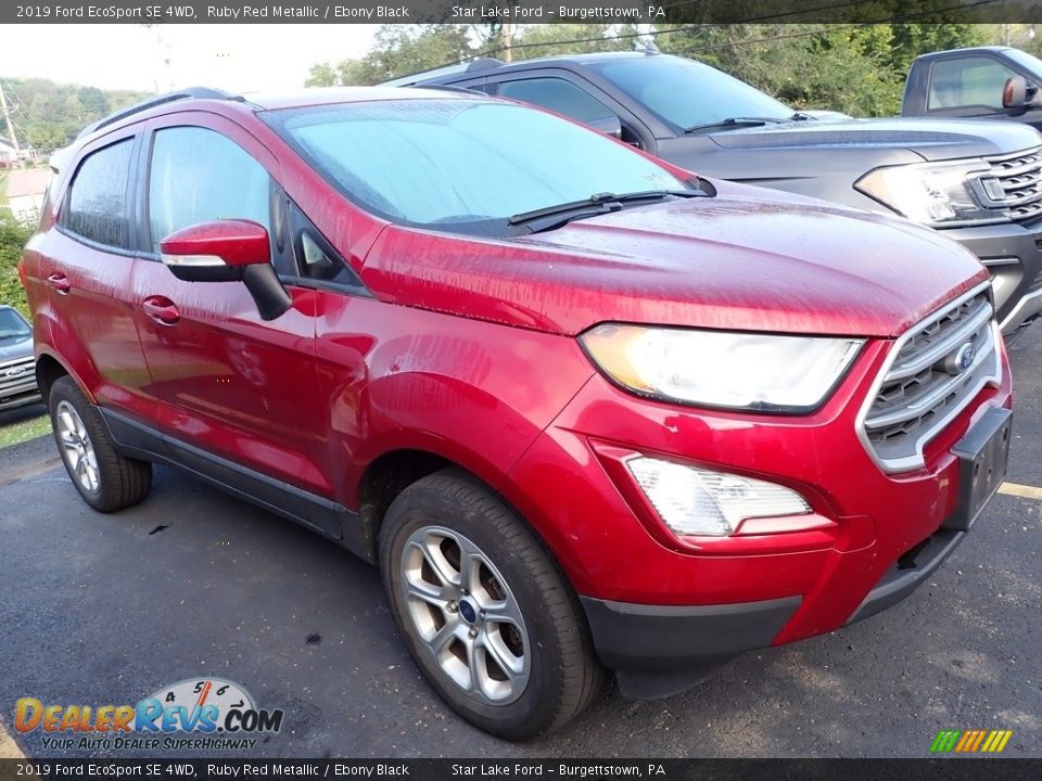 2019 Ford EcoSport SE 4WD Ruby Red Metallic / Ebony Black Photo #4