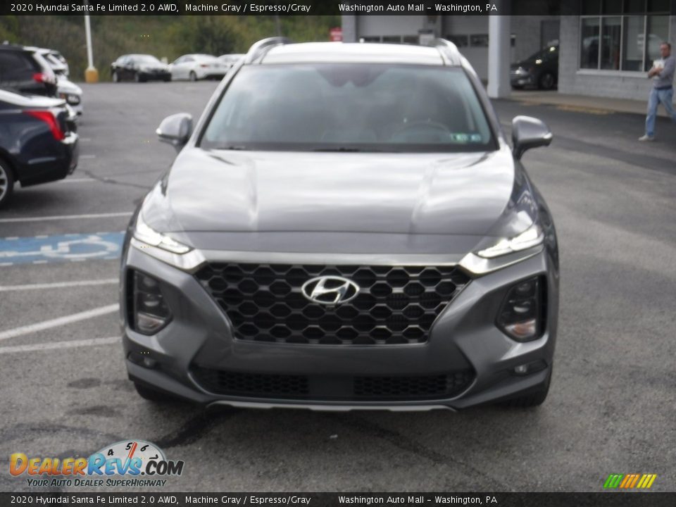 2020 Hyundai Santa Fe Limited 2.0 AWD Machine Gray / Espresso/Gray Photo #5